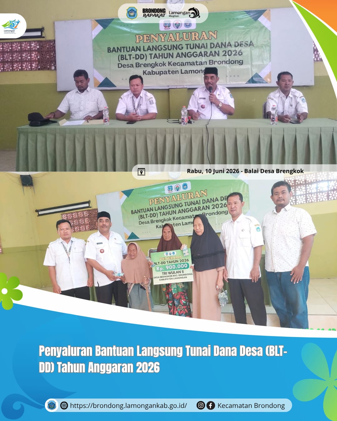 Foto: PENYALURAN BLT DANA DESA TAHUN ANGGARAN 2026 DI DESA BRENGKOK BERJALAN TERTIB