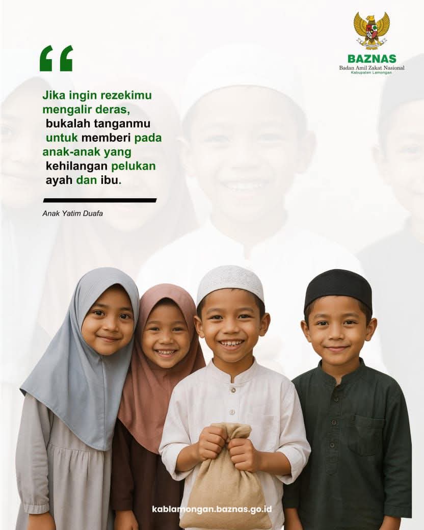 Bantu mereka melalui BAZNAS Kabupaten Lamongan
