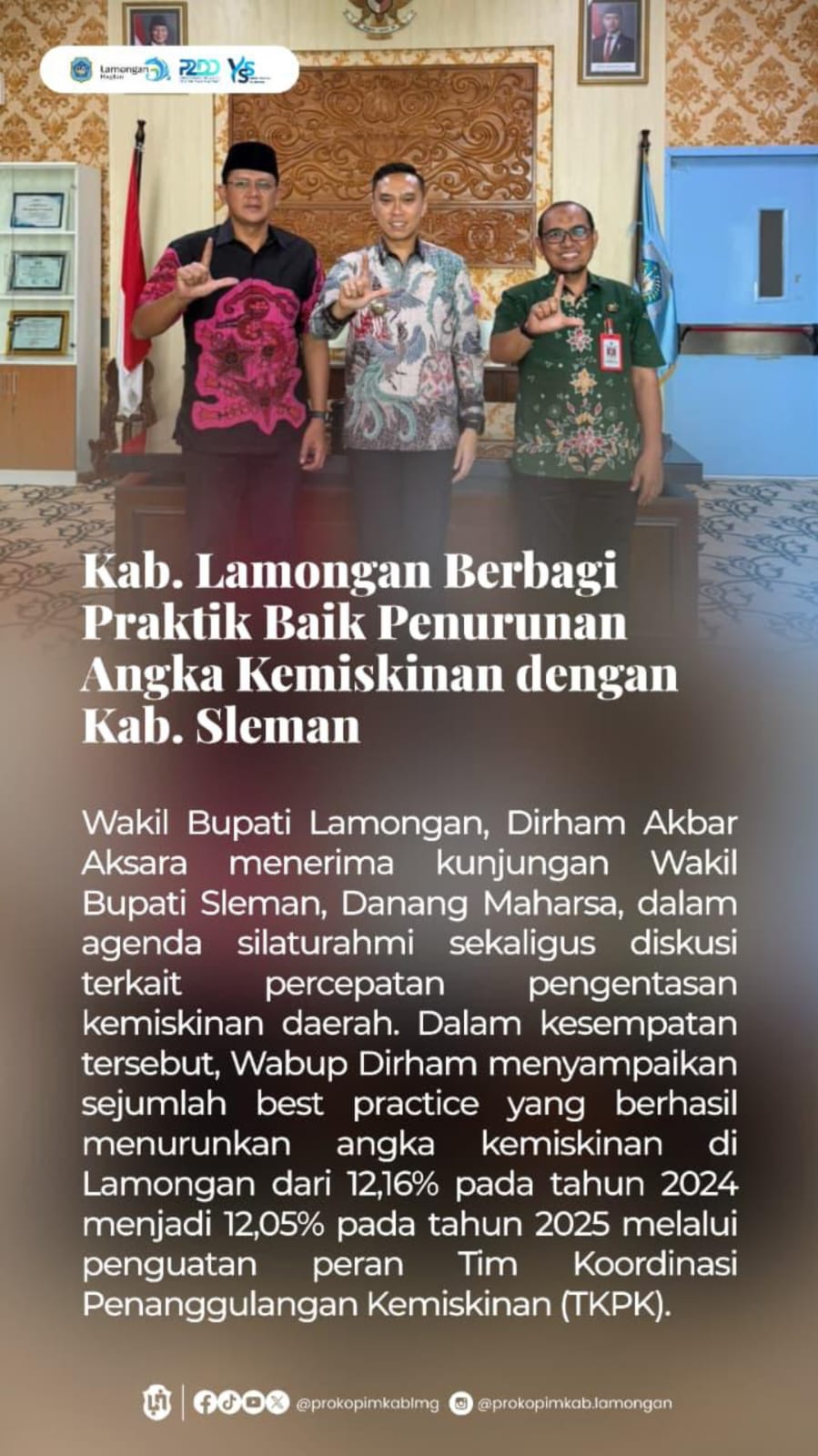 Foto: KUNJUNGAN DARI WABUB SLEMAN TERKAIT PERCEPATAN PENGENTASAN KEMISKINAN DAERAH