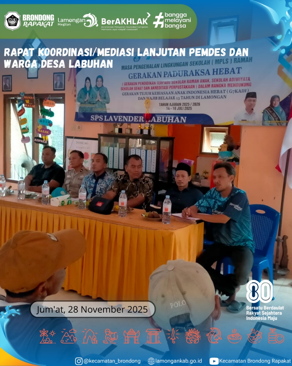 Foto: RAPAT KOORDINASI LANJUTAN PEMDES DAN WARGA DESA LABUHAN