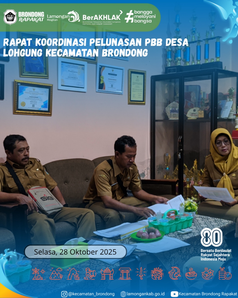 Foto: RAPAT KOORDINASI PELUNASAN PBB DESA LOHUNG KECAMATAN BRONDONG