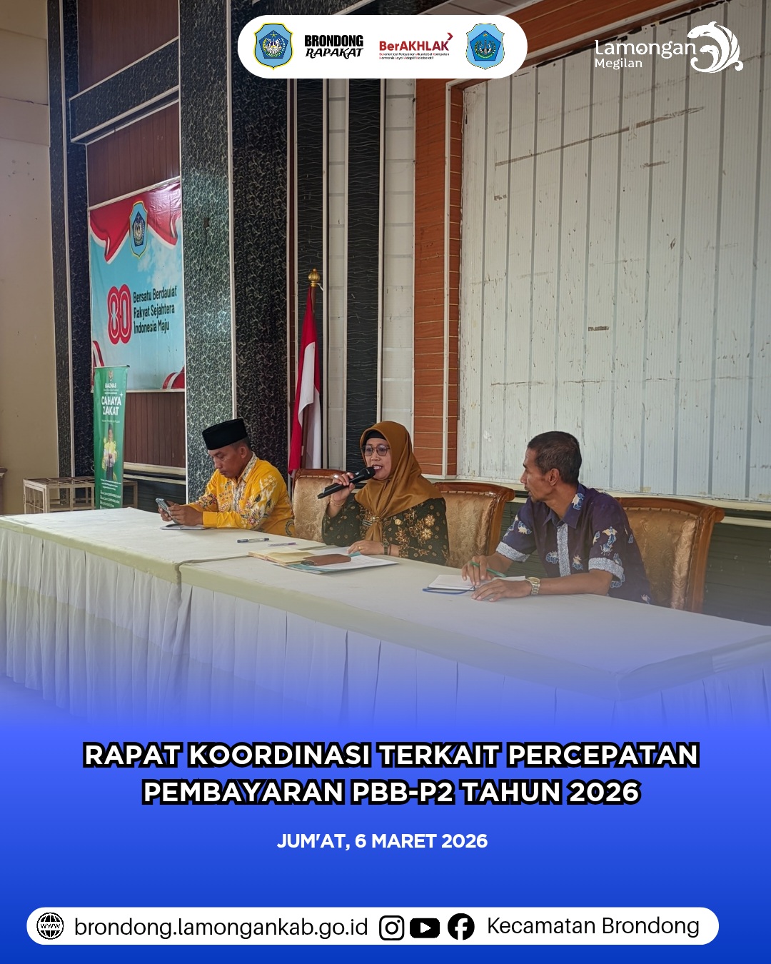 Foto: PERCEPATAN PEMBAYARAN PBB-P2 TAHUN 2026, CAMAT BRONDONG PIMPIN RAKOR BERSAMA PERANGKAT DESA DAN KELURAHAN