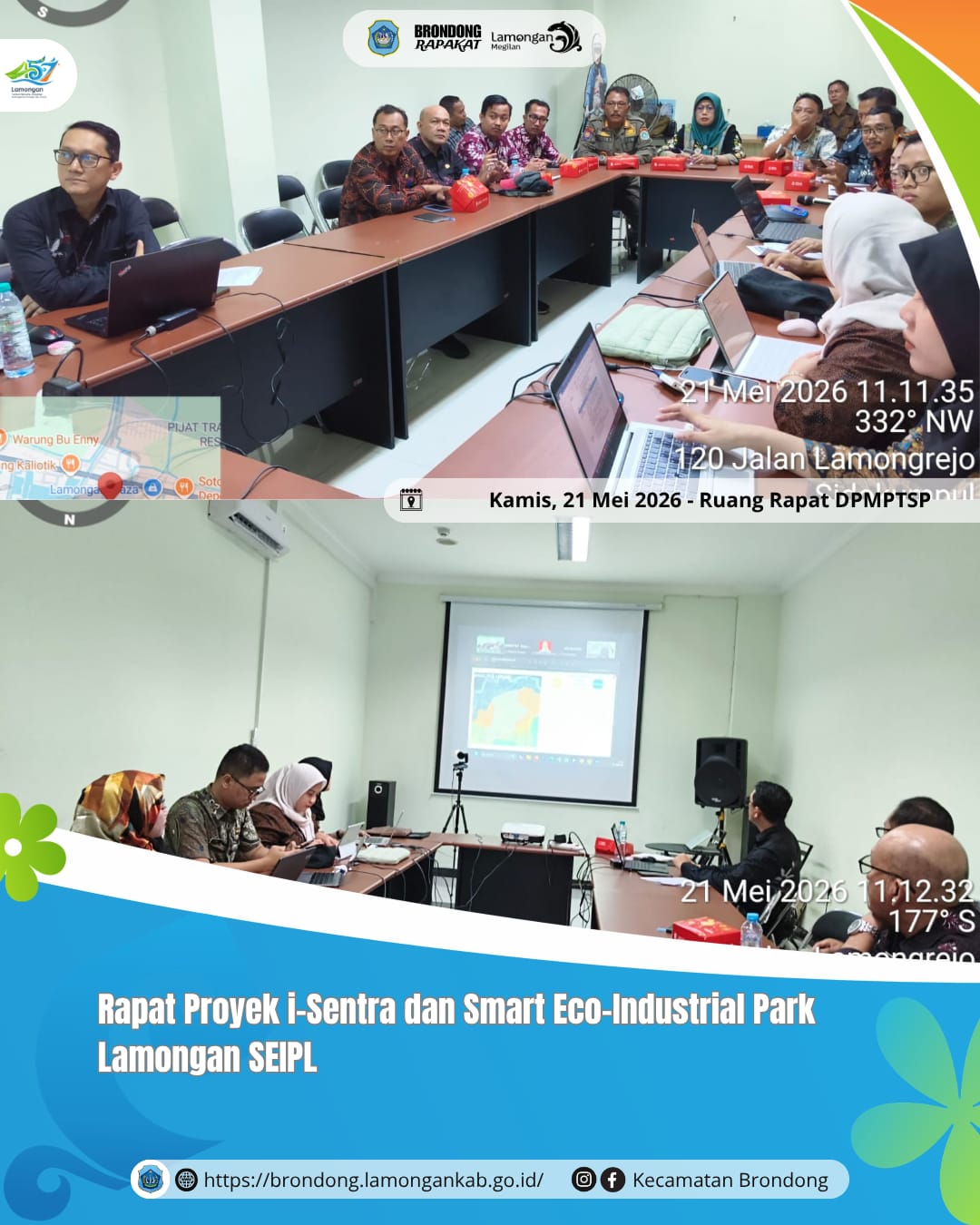 Foto: RAPAT KOORDINASI FASILITASI DAN SURVEI LOKASI PROYEK INVESTASI KABUPATEN LAMONGAN