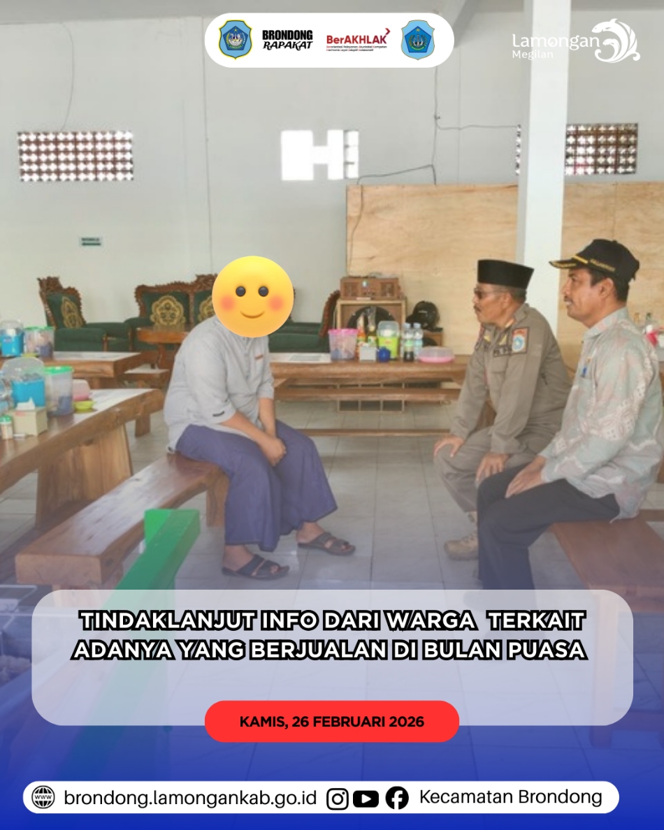 Foto: SIDAK TRANTIBUM BRONDONG TEGAKKAN KETERTIBAN USAHA SELAMA RAMADHAN