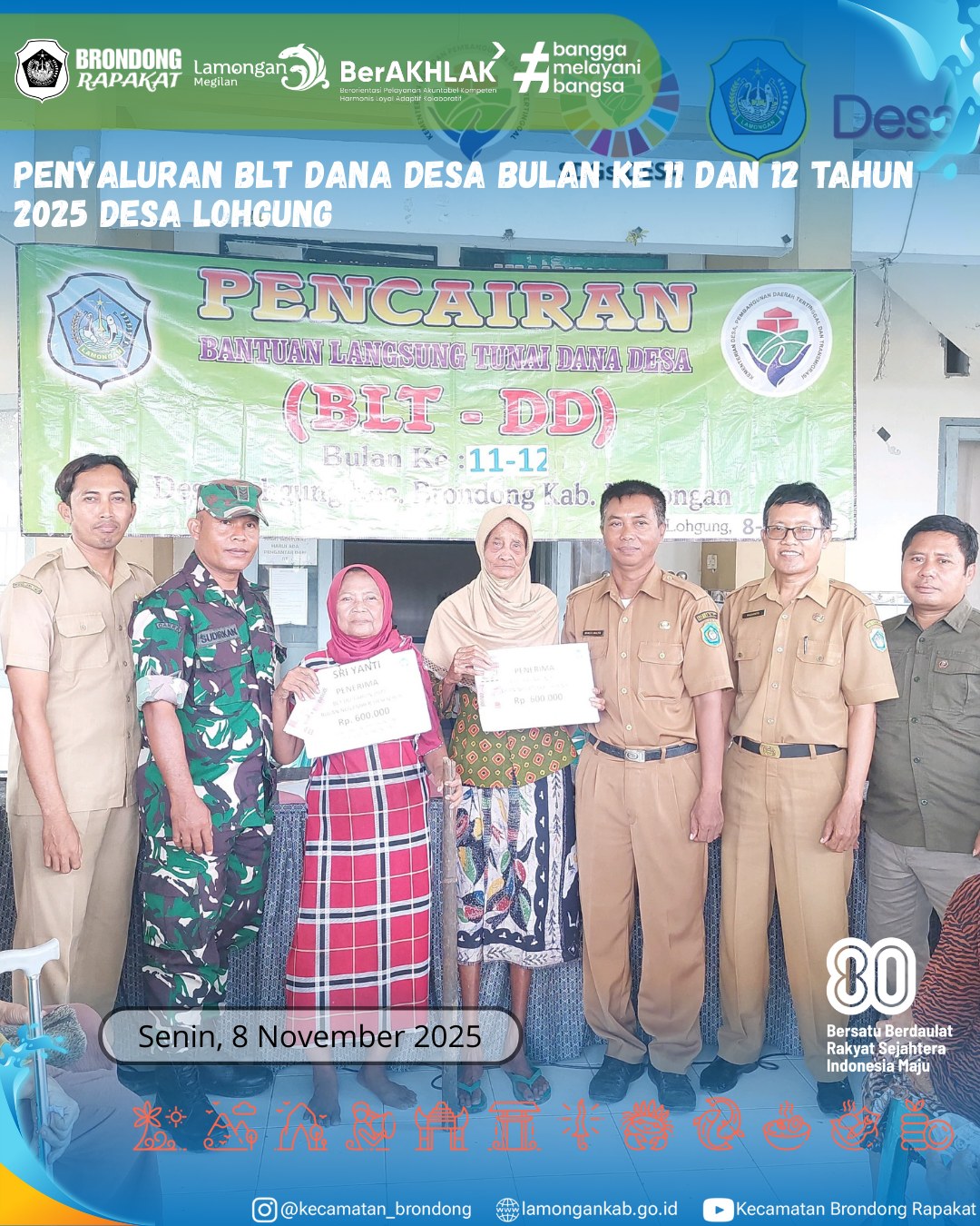 Foto: PENYALURAN BLT DESA LOHGUNG TAHAP AKHIR 2025 TEPAT SASARAN