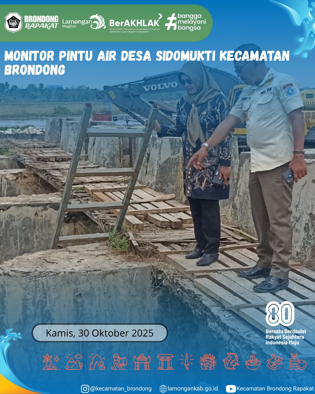 Foto: MONITORING PINTU AIR DESA SIDOMUKTI KECAMATAN BRONDONG