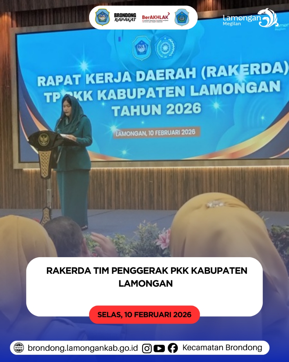 Foto: RAKERDA TIM PENGGERAK PKK KECAMATAN BRONDONG