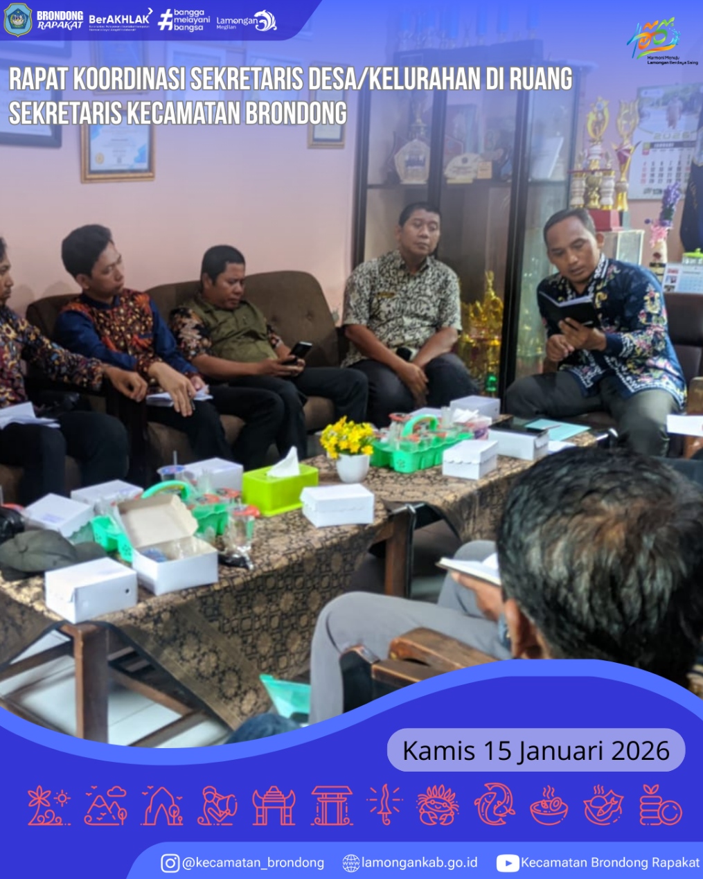 Foto: RAPAT KOORDINASI SEKRETARIS DESA/KELURAHAN PERKUAT SINERGI ADMINISTRASI PEMERINTAHAN