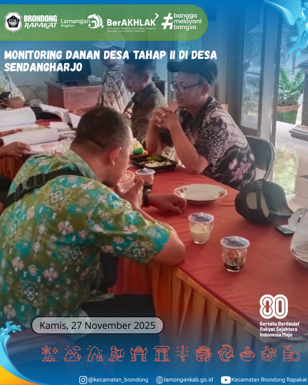 Foto: MONITORING DANA DESA TAHAP II DI DESA SENDANGHARJO OLEH STAF PPM KECAMATAN BRONDONG