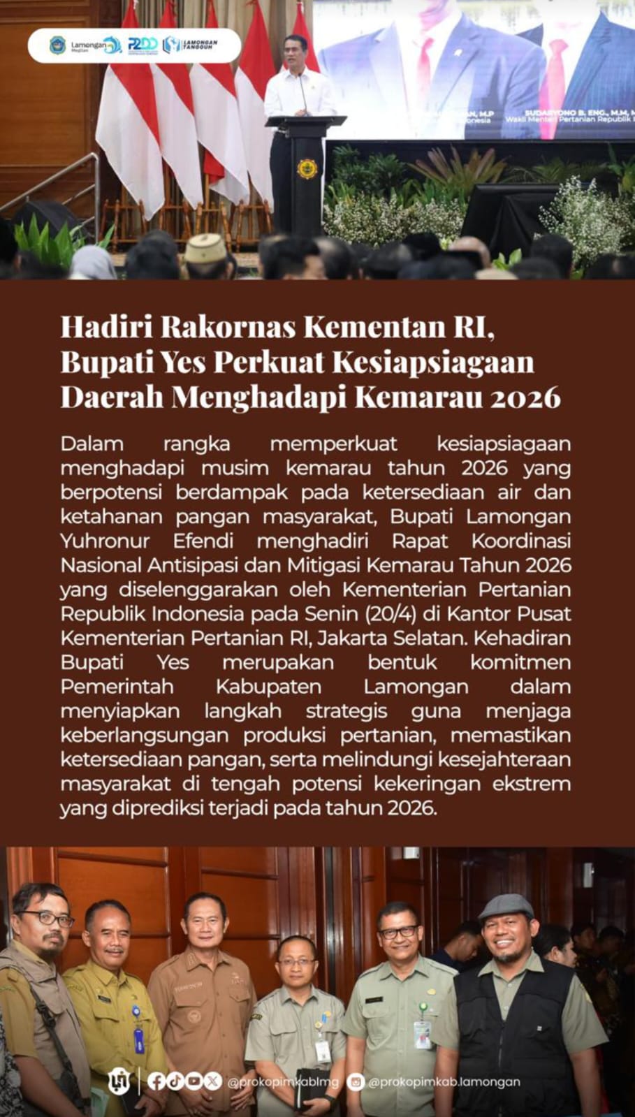 Foto: RAKORNAS KEMENTRIAN RI, DI HADIRI PAK YES