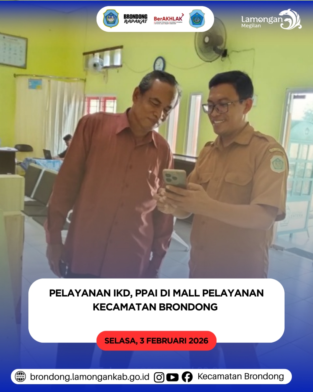 Foto: PELAYANAN IKD DI MALL PELAYANAN KECAMATAN BRONDONG DUKUNG KELANCARAN ADMINISTRASI PPAI