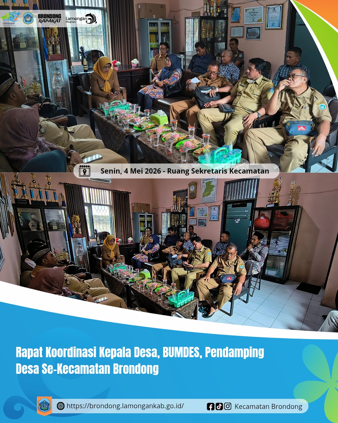 Foto: RAPAT KOORDINASI KEPALA DESA, BUMDES, DAN PENDAMPING DESA SE KECAMATAN BRONDONG