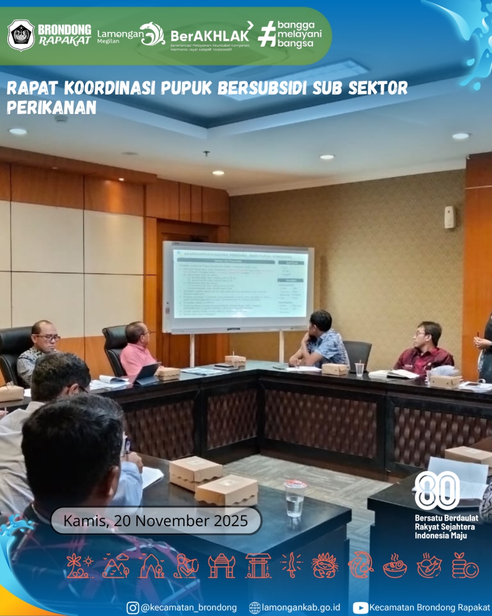 Foto: RAPAT KOORDINASI PUPUK BERSUBSIDI SUB SEKTOR PERIKANAN KABUPATEN LAMONGAN