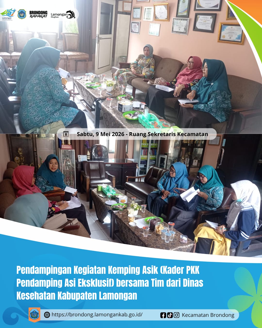 Foto: PENDAMPINGAN KEGIATAN KEMPING ASIK UNTUK PENINGKATAN CAKUPAN ASI EKSKLUSIF DI KECAMATAN BRONDONG