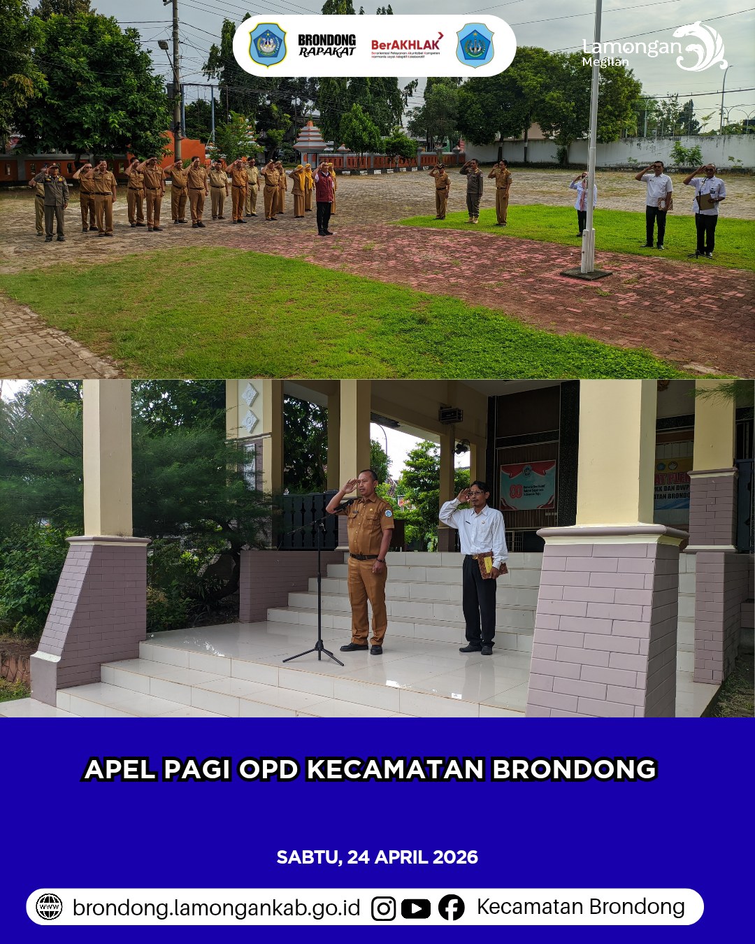 Foto: APEL SENIN PAGI KECAMATAN BRONDONG TEKANKAN PROFESIONALISME KERJA SESUAI TUGAS POKOK DAN FUNGSI