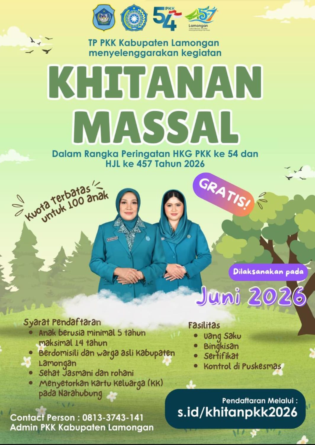 Foto: KHITAN MASSAL PERINGATAN HKG PKK KE 54 DAN HJL KE 457