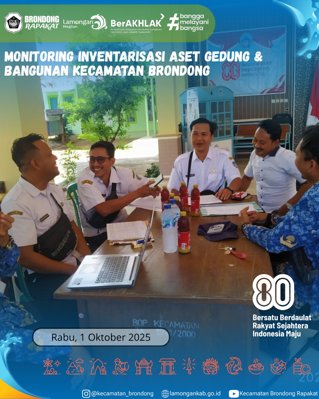 Foto: MONITORING INVENTARISASI ASET GEDUNG DAN BANGUNAN KECAMATAN BRONDONG