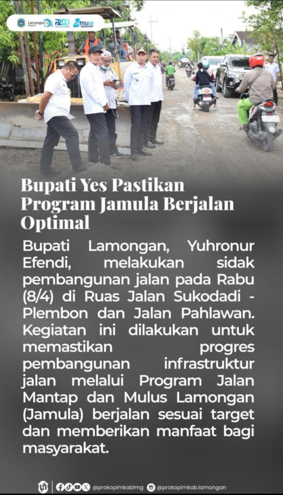 Foto: PAK YES PASTIKAN PROGRAM JAMULA BERJALAN OPTIMAL