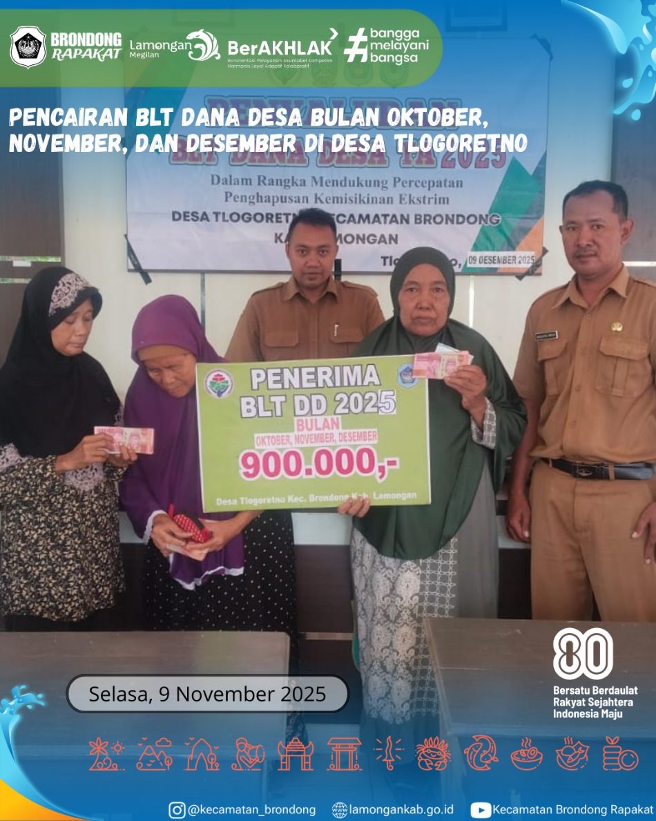 Foto: PENCAIRAN BLT DESA TLOGORETNO BERJALAN TRANSPARAN DAN LANCAR