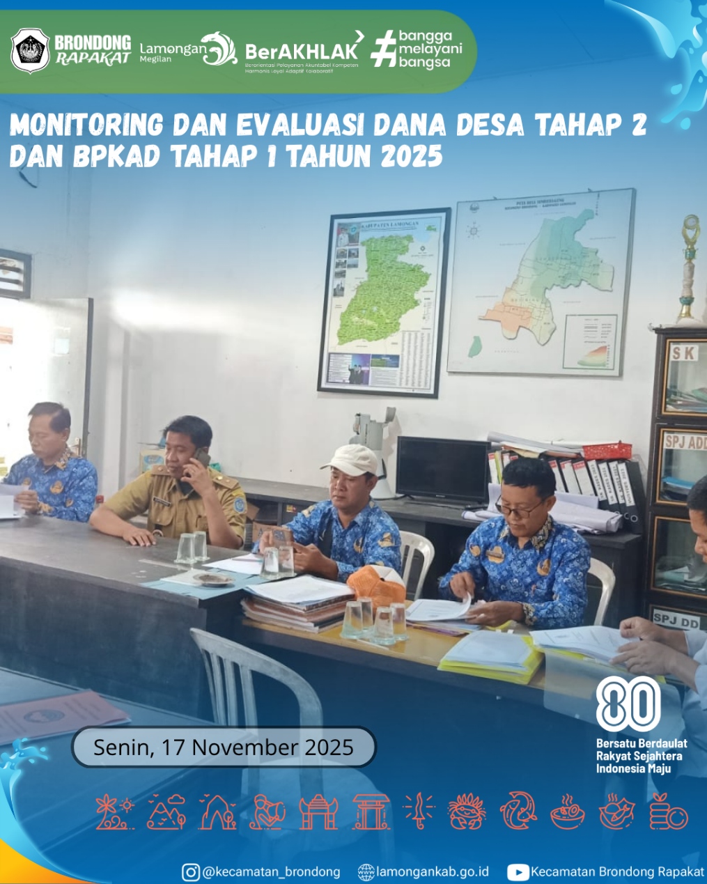 Foto: MONITORING DAN EVALUASI DANA DESA SUMBERAGUNG TAHAP II DAN BKKPD TAHAP I 2025
