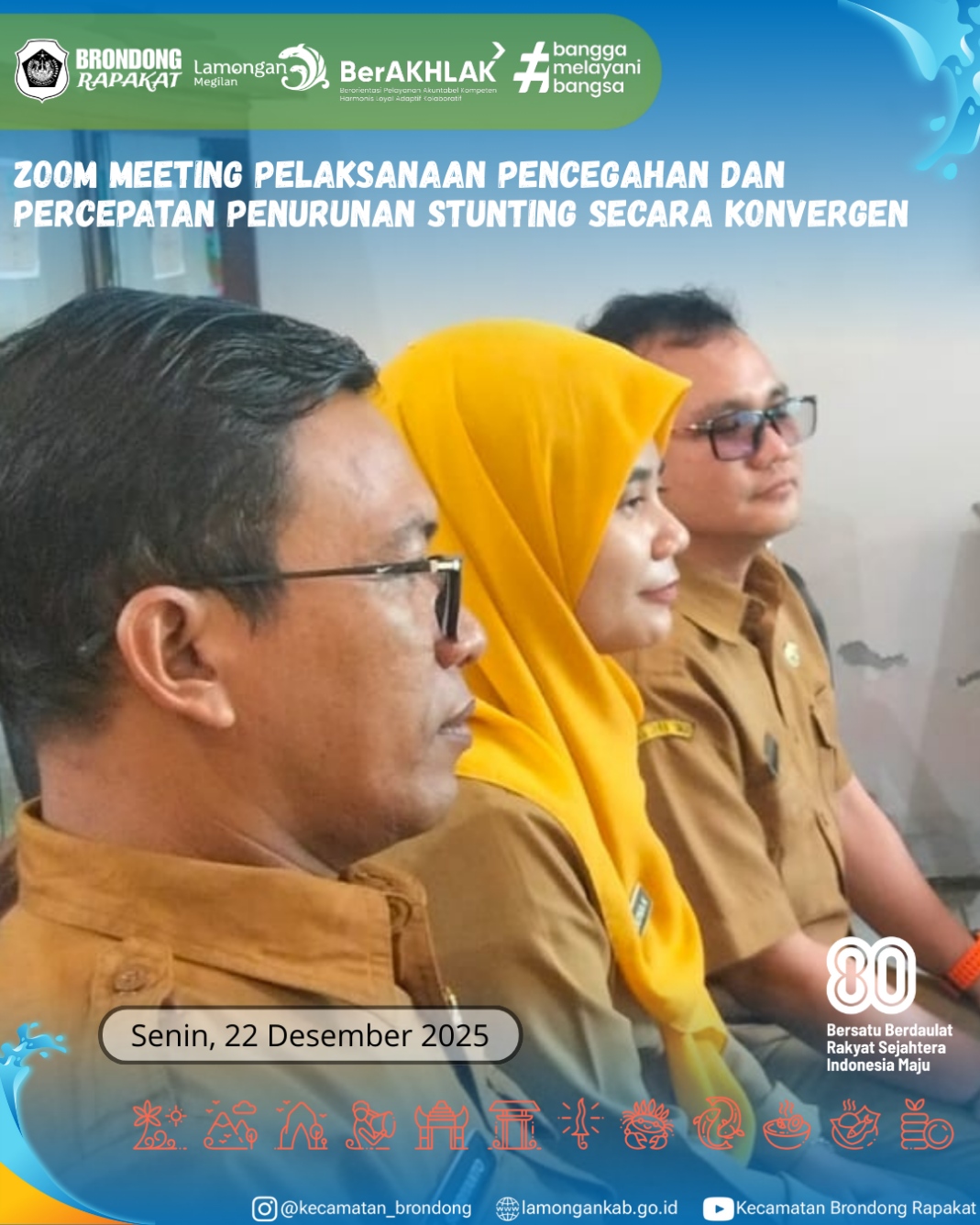 Foto: KECAMATAN BRONDONG IKUTI ZOOM AKSI KONVERGENSI PERCEPATAN PENURUNAN STUNTING