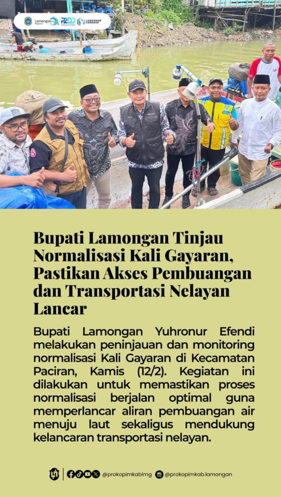 Foto: NORMALISASI KALI GAYARAN