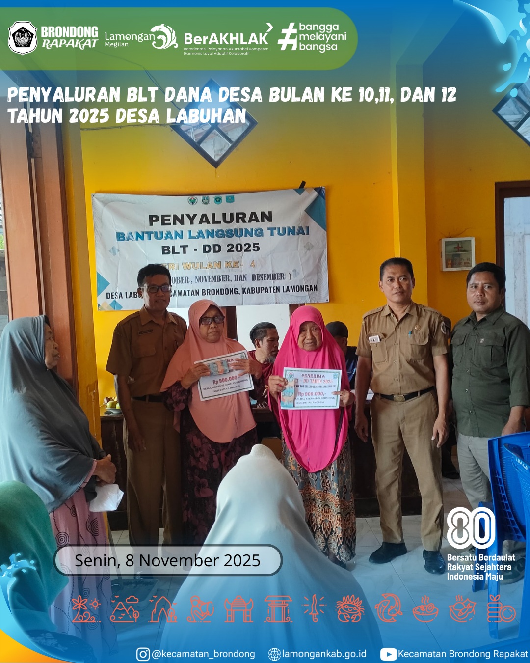 Foto: PENYALURAN BLT DANA DESA LABUHAN TAHAP AKHIR 2025 BERJALAN LANCAR