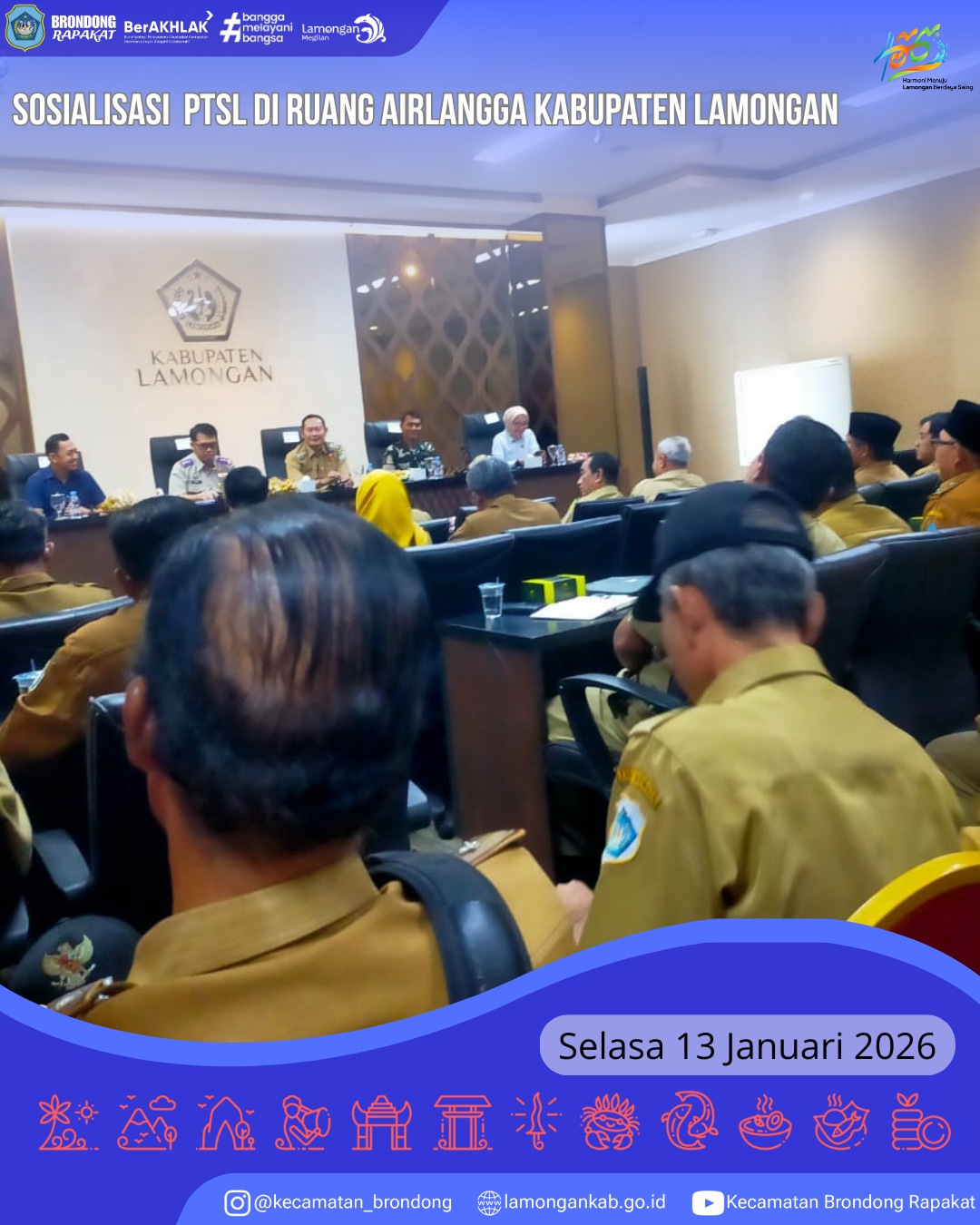 Foto: FASILITASI PROGRAM STRATEGIS NASIONAL PTSL TAHUN ANGGARAN 2026 DI KABUPATEN LAMONGAN