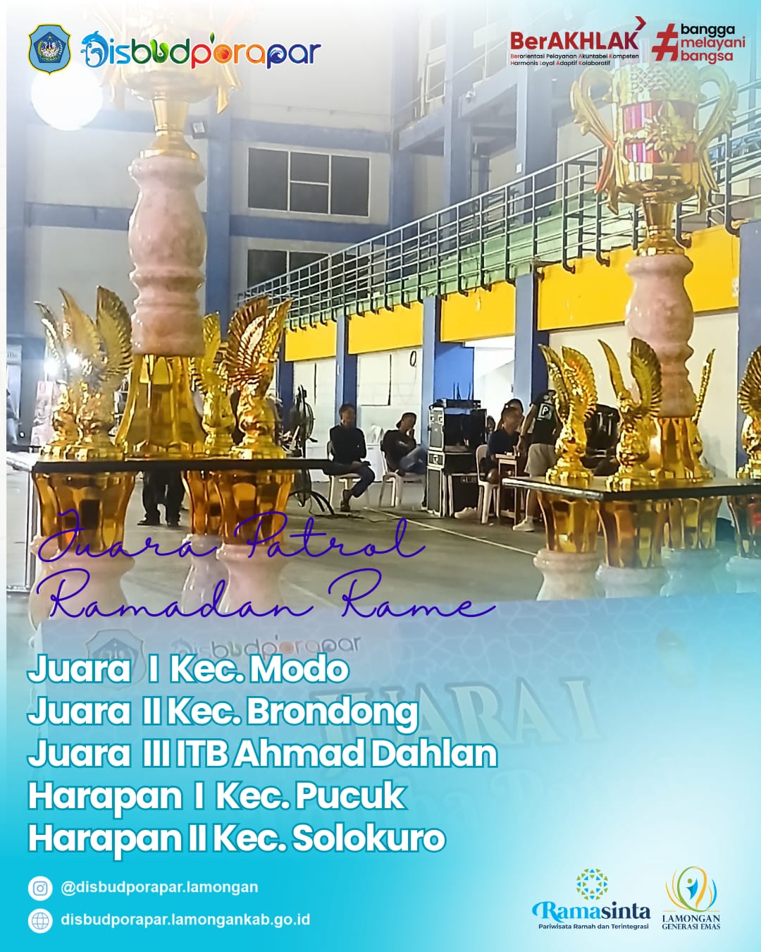 Foto: BRONDONG JUARA LOMBA PATROL FESTIVAL RAMADHAN MERIAH 2026
