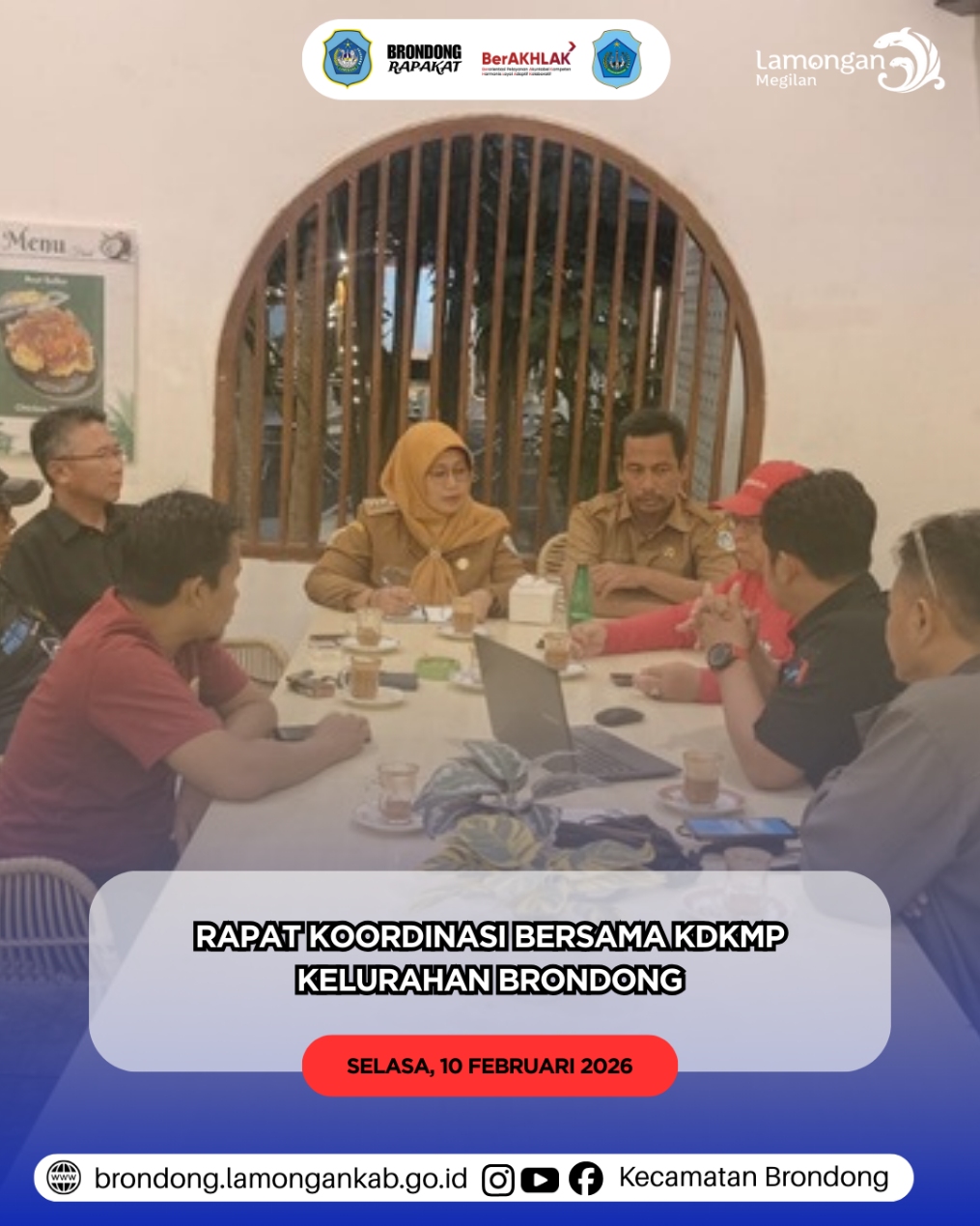 Foto: IBU CAMAT BRONDONG PIMPIN RAPAT KOORDINASI BERSAMA KDKMP KELURAHAN BRONDONG