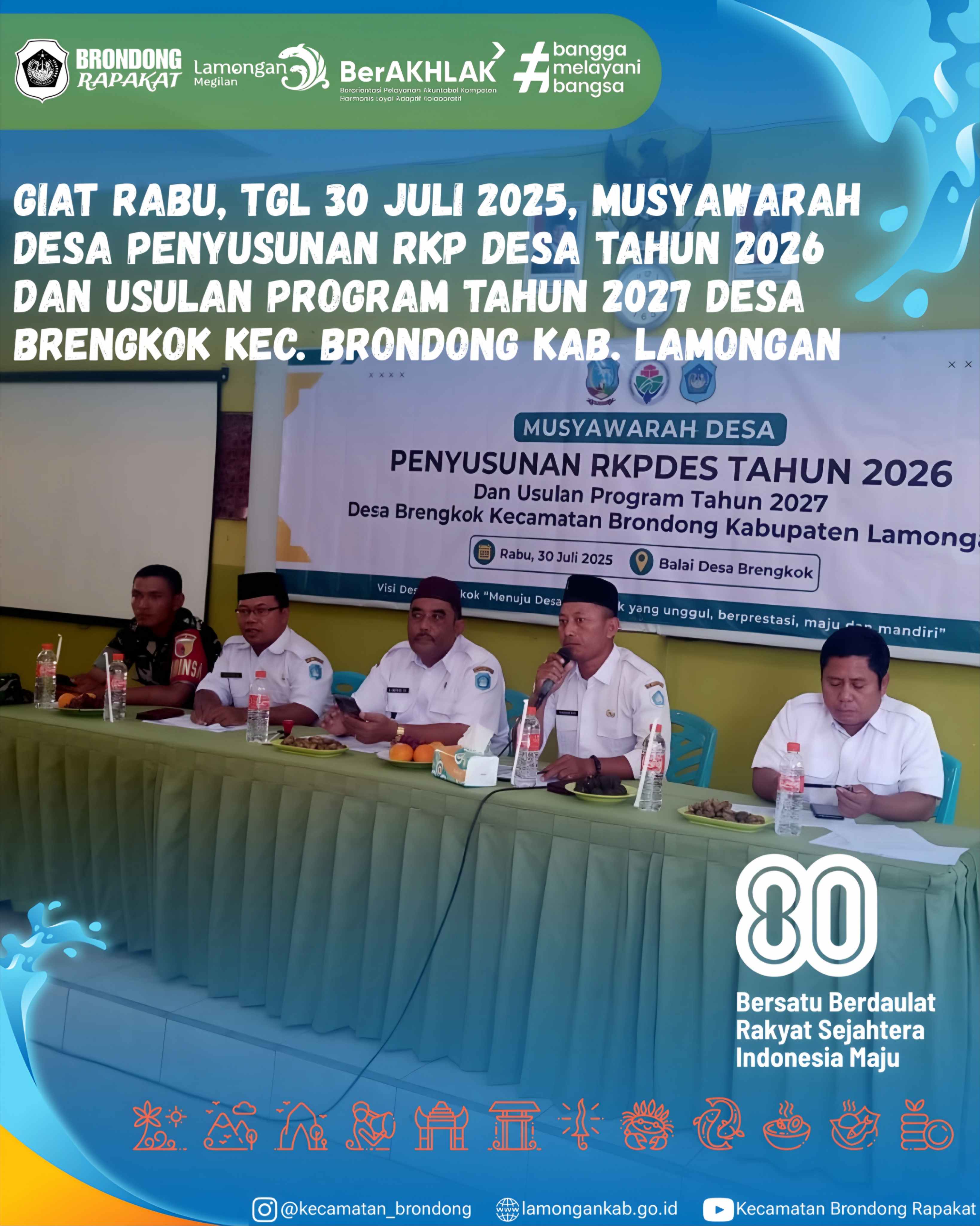 Foto: MUSYAWARAH DESA BRENGKOK, SUSUN RKP TAHUN 2026 DAN USULAN PROGRAM TAHUN 2027