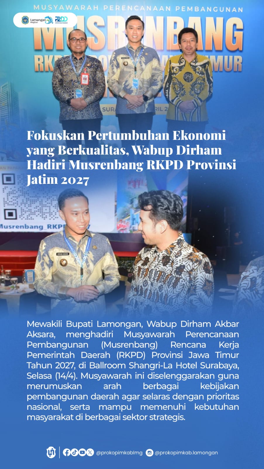 Foto: MUSRENBANG RKPD PROVINSI JATIM 2027