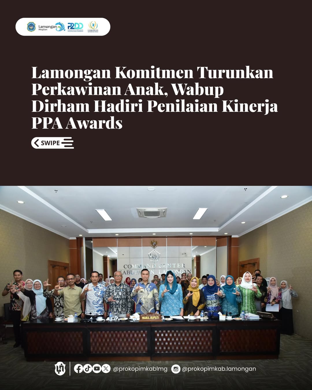 Foto: LAMONGAN BERKOMITMEN TURUNKAN PERKAWINAN ANAK
