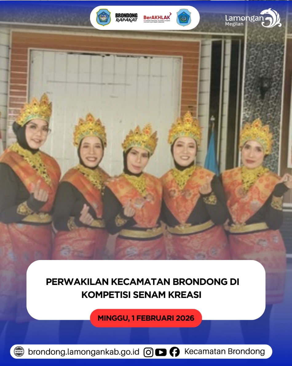 Foto: KECAMATAN BRONDONG TURUT MERIAHKAN KOMPETISI SENAM KREASI HARI PERS NASIONAL 2026 DAN HUT PWI KE-80 DI LAMONGAN