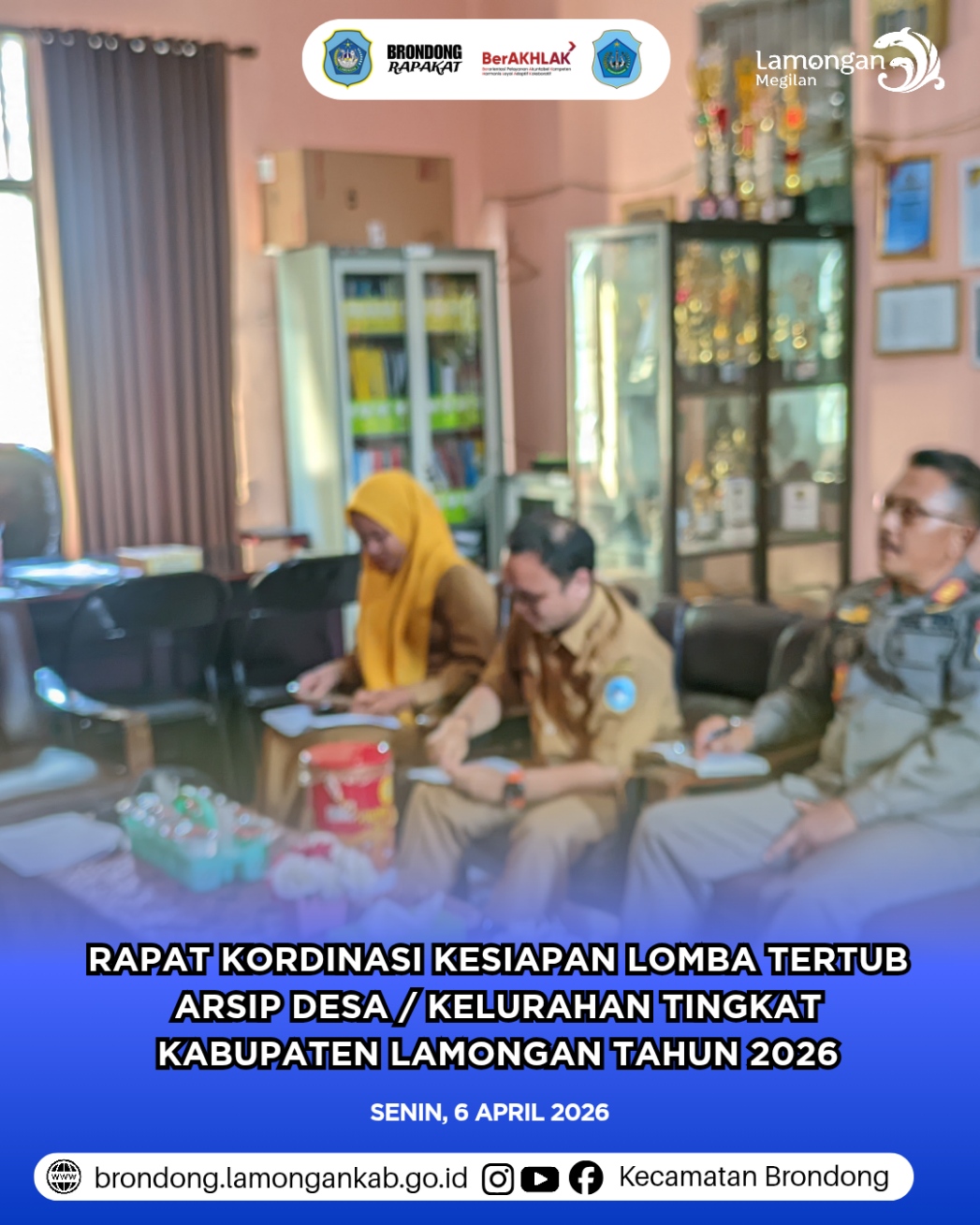 Foto: RAPAT KOORDINASI PERSIAPAN LOMBA TERTIB ARSIP DESA DAN KELURAHAN TINGKAT KABUPATEN LAMONGAN TAHUN 2026