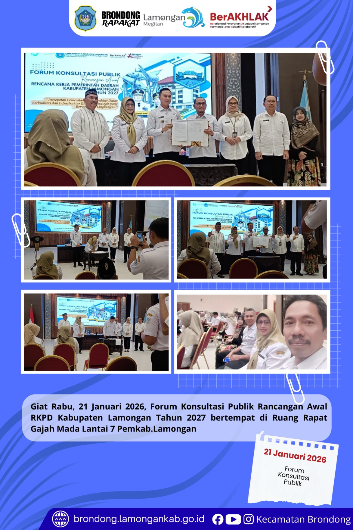 Foto: FORUM KONSULTASI PUBLIK RKPD 2027 KABUPATEN LAMONGAN SERAP ASPIRASI PEMANGKU KEPENTINGAN