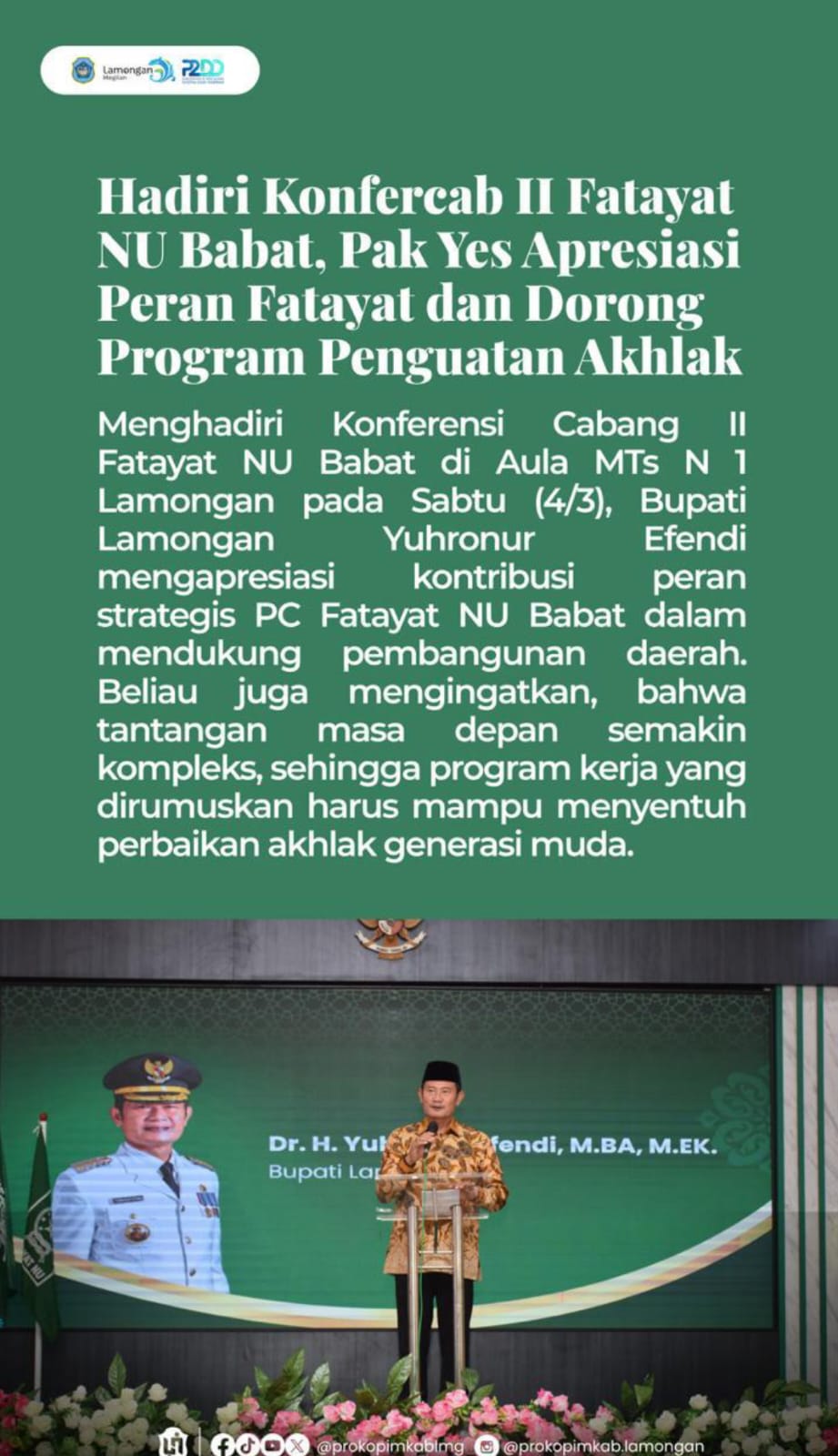 Foto: KONFERCAB II FATAYAT NU BABAT