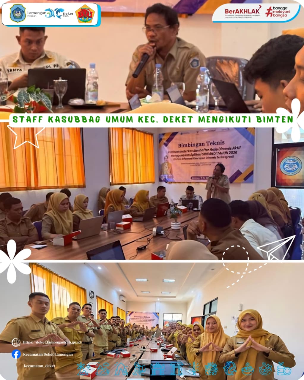 Foto: Staff Kasubbag Umum Kecamatan Deket
