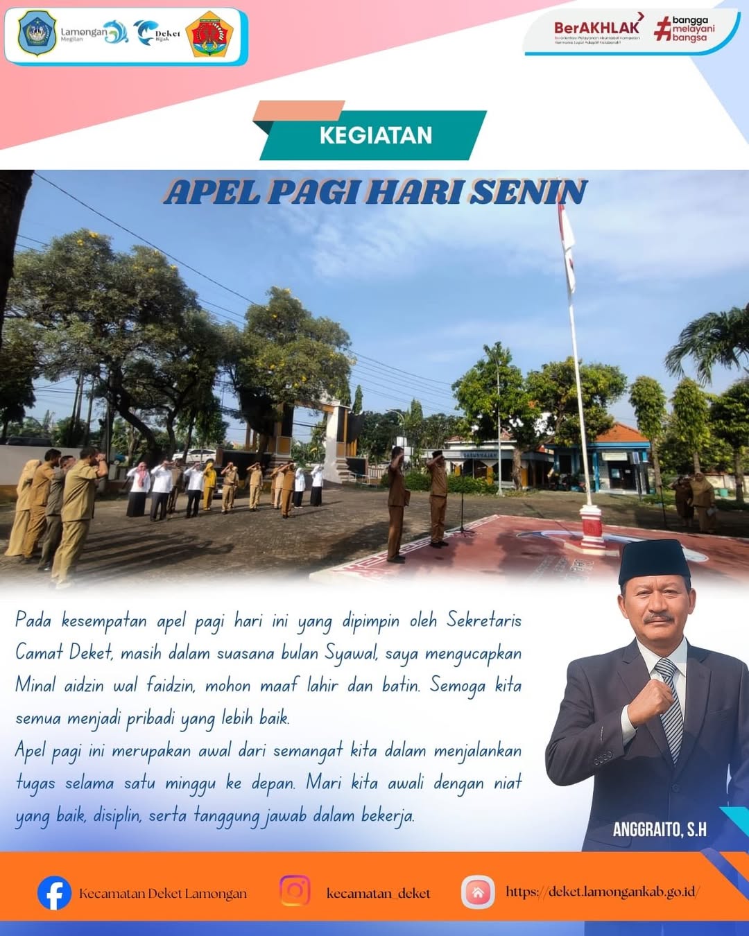 Foto: APEL PAGI HARI SENIN