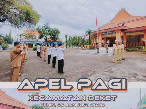 Foto: MENGAWALI APEL PAGI DI TAHUN 2026