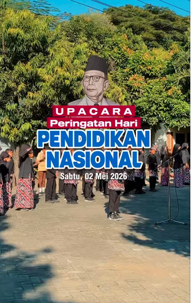 Foto: UPACARA PERINGATAN HARI PENDIDIKAN NASIONAL SDN DEKET KULON