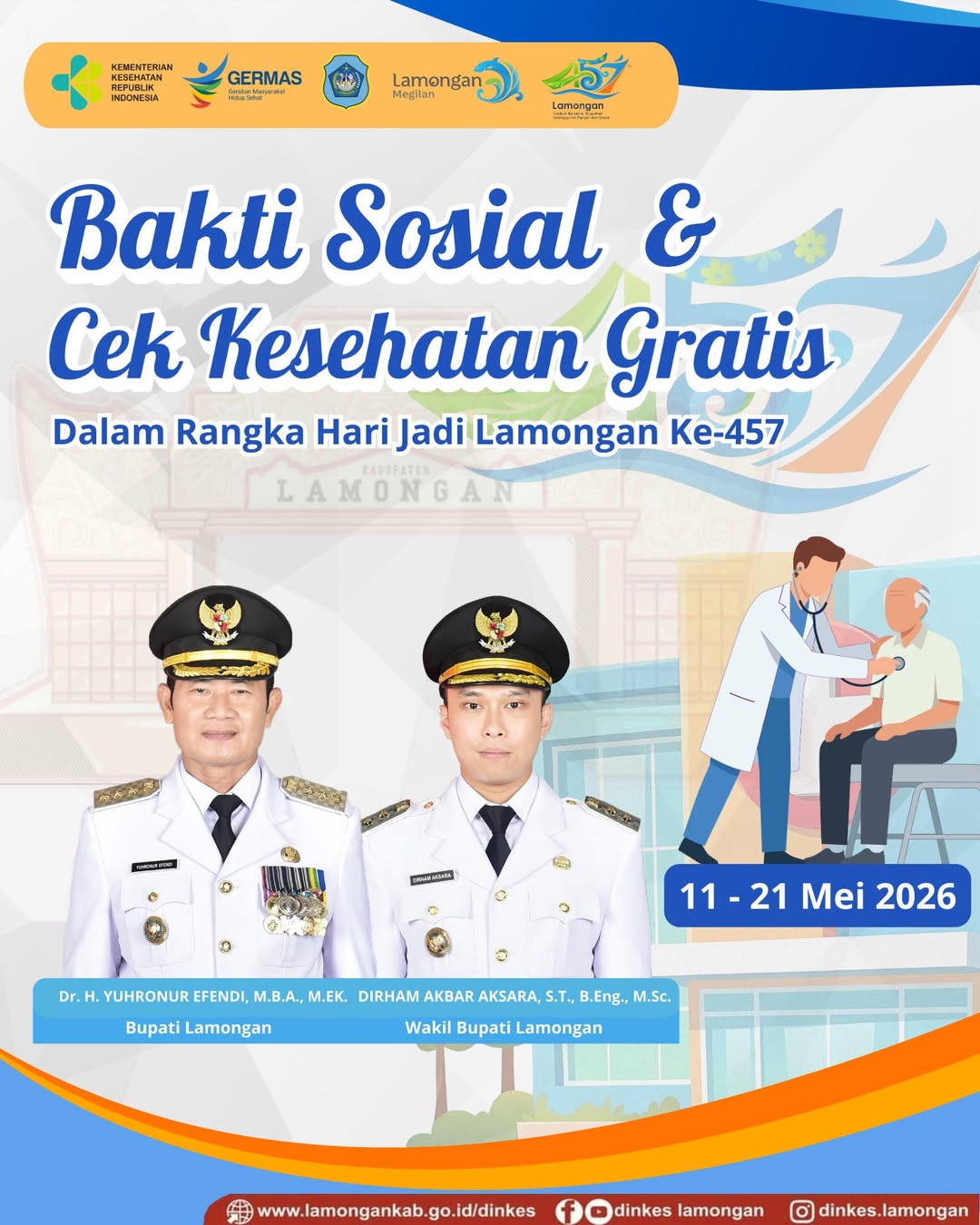 Foto: Bakti Sosial & Cek Kesehatan Gratis untuk Masyarakat Lamongan