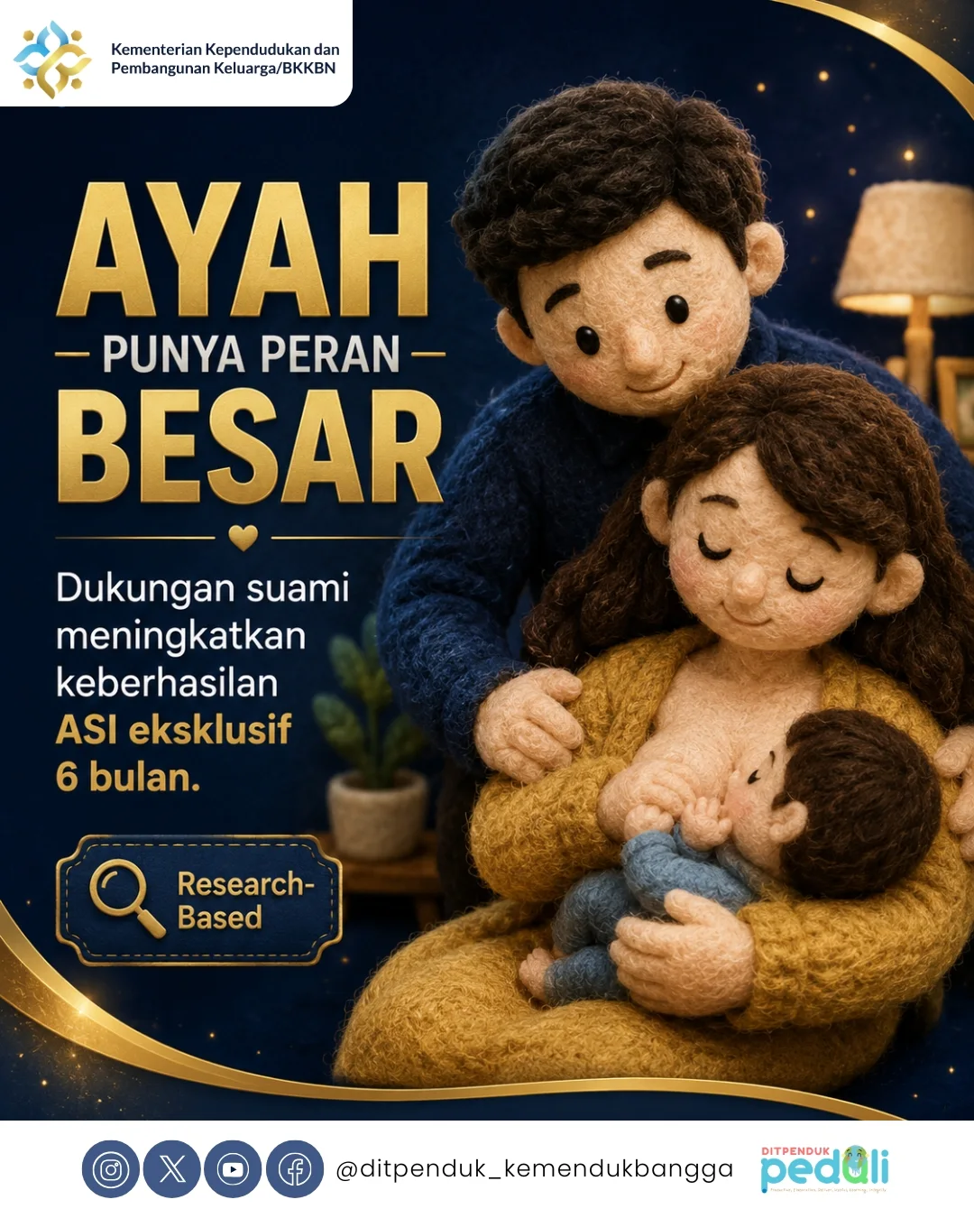 Foto: ASI eksklusif bukan hanya tugas ibu, tetapi tanggung jawab bersama.