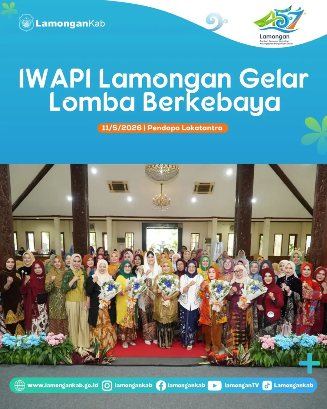 Foto: IWAPI Lamongan Gelar Lomba Berkebaya