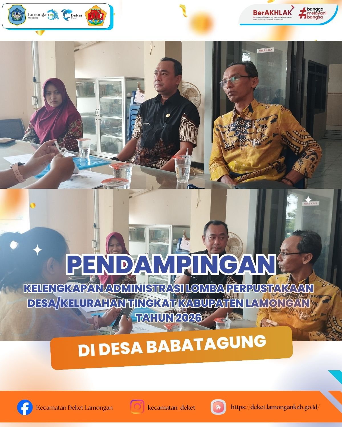 Foto: PENDAMPINGAN LOMBA PERPUSTAKAAN DI DESA BABATAGUNG