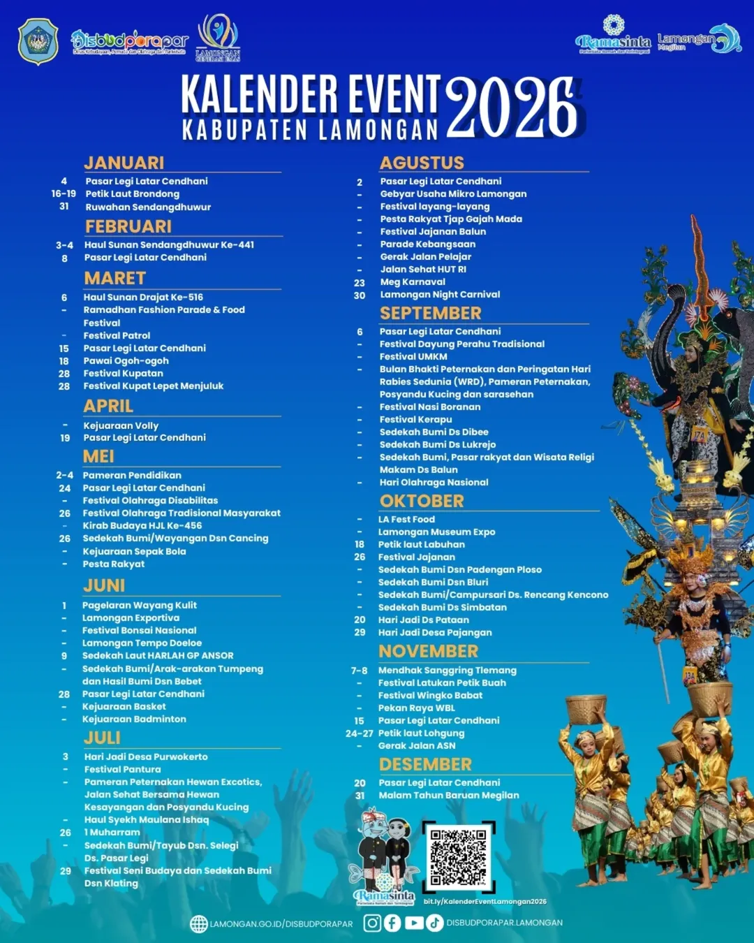 Foto: Kalender Event Kabupaten Lamongan 2026 📣
