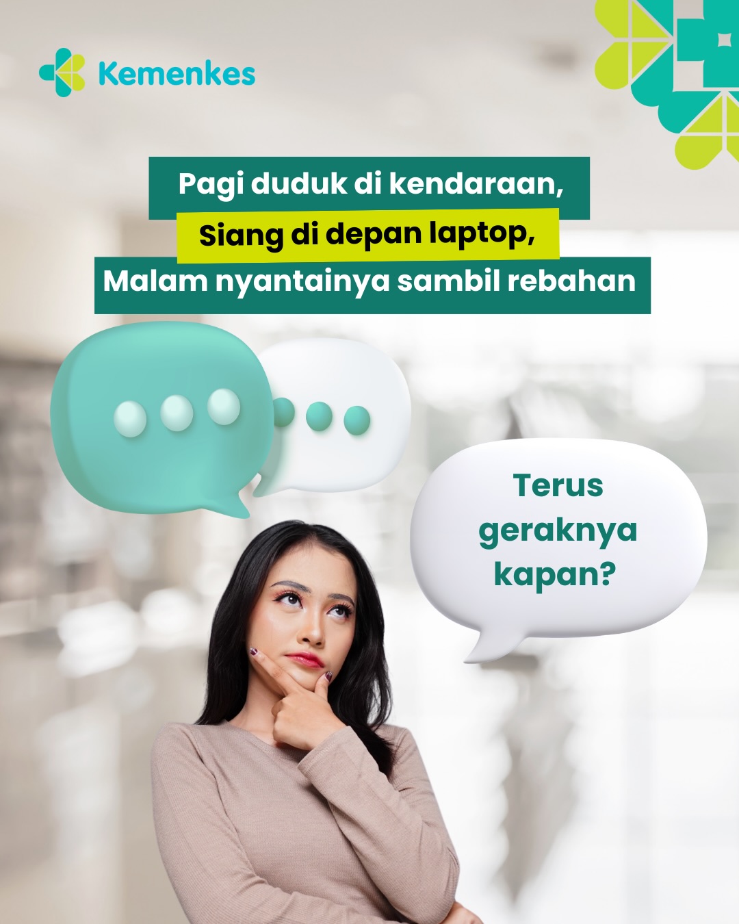 Foto: Tanpa sadar, kita menghabiskan seharian dengan aktivitas yang minim gerakan. Kelihatannya santai, tapi efeknya bisa serius lho, mulai dari berat badan naik, otot melemah, sampai mood gampang drop😟