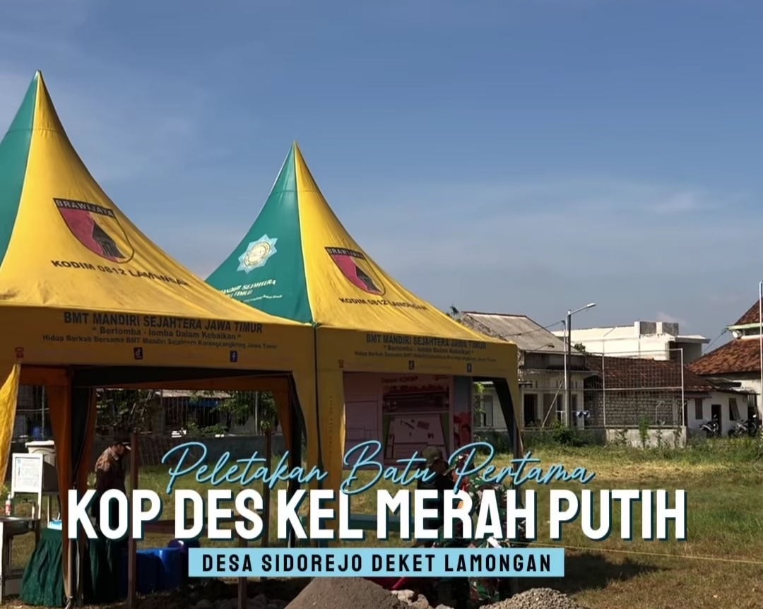 Foto: Perletakan Batu Pertama KDMP