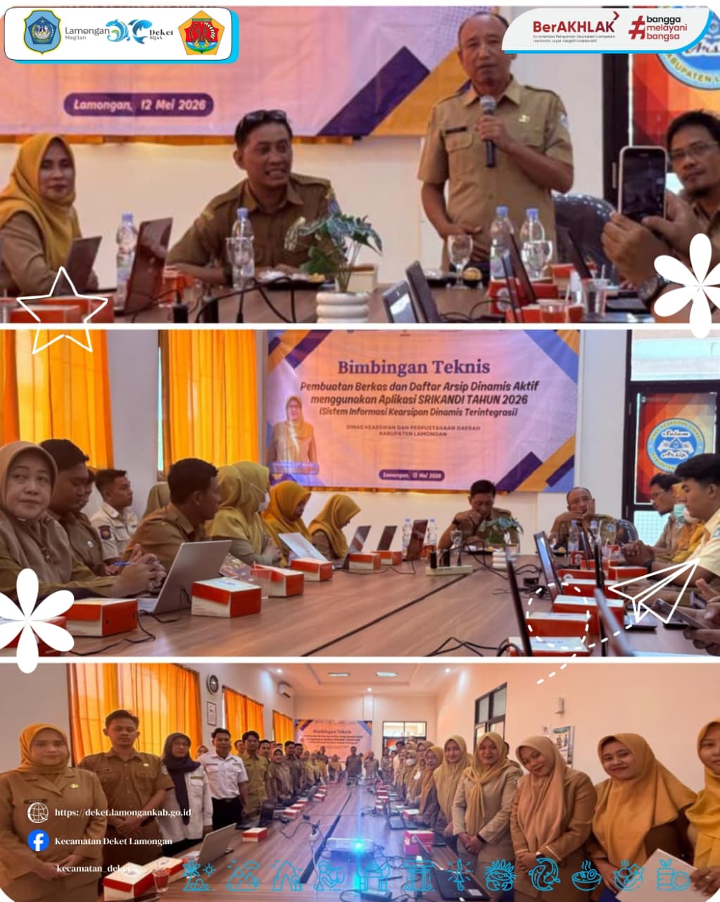 Foto: STAFF KASUBBAG UMUM KECAMATAN DEKET MENGIKUTI KEGIATAN BIMBINGAN TEKNIS PEMBUATAN BERKAS DAN DAFTAR ARSIP DINAMIS AKTIF MENGGUNAKAN APLIKASI SRIKANDI TAHUN 2026