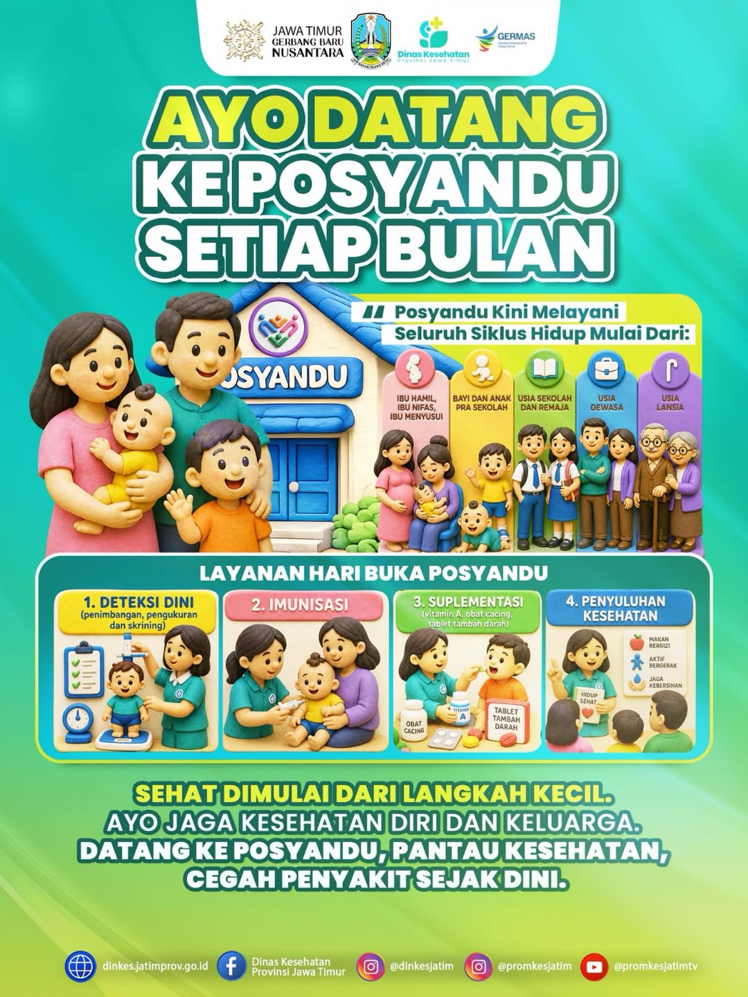 Foto: Posyandu bukan hanya untuk balita, tapi kini hadir untuk seluruh siklus hidup 👨‍👩‍👧‍👦✨